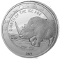 Preview: 1 Unze Silber Wollnashorn 2021 ( kein Internetverkauf ) nur Ladenverkauf