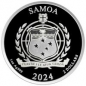 Preview: Samoa - 2 Dollar Golden Eagle (2.) 2024 - 1 Oz Silber  ( kein Internetverkauf ) nur Ladenverkauf
