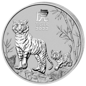 1 Unze Silber Jahr des Tigers " Lunar III " 2022  ( kein Internetverkauf ) nur Ladenverkauf