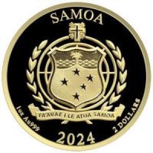 Samoa - 2 Dollar Golden Eagle (2.Ausgabe) 2024 - 1 Oz Gold ( Kein Internetverkauf )