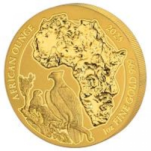 Ruanda - African Ounce Kampfadler 2025 - 1 Oz Gold ( Kein Internetverkauf )