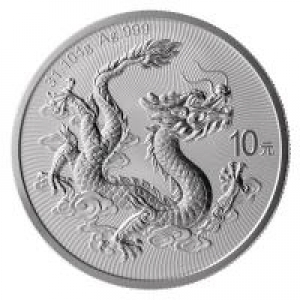 China - 10 Yuan Drache 2025 - 1 Oz Silber ( kein Internetverkauf ) nur Ladenverkauf