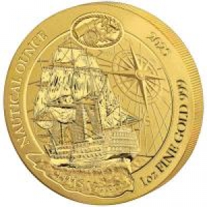 Ruanda - 100 RWF Nautische Unze HMS Victory 2025  - 1 Oz Gold ( Kein Internetverkauf )