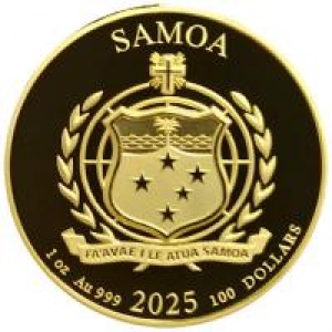 Samoa - 2 Dollar Golden Eagle (3.Ausgabe) 2025 - 1 Oz Gold ( kein Internetverkauf ) nur Ladenverkauf