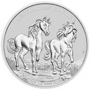 1 Unze Silber Australien " Brumby " 2025 ( kein Internetverkauf ) nur Ladenverkauf