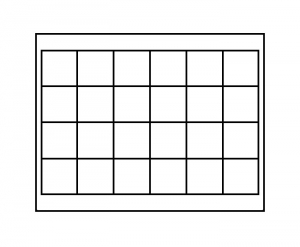 2364-2124 NERA Münzkassette M für Münzen bis 42 mm Ø, Einlage in 4 Farben lieferbar
