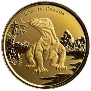 Tokelau - 100 NZD Komodo Dragon / Waran 2022 - 1 Oz Gold