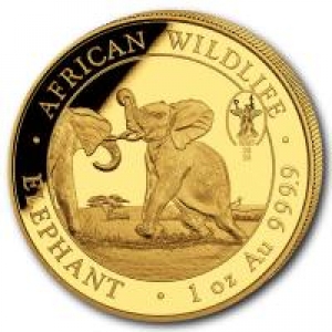 Somalia 1.000 Shilling Elefant African Wildlife WMF Berlin 2024 1 Unze Gold ( Kein Internetverkauf )