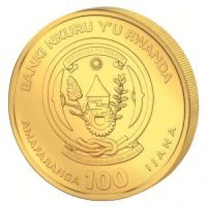 Preview: Ruanda - 100 RWF African Ounce Leopard 2024 - 1 Oz Gold ( Kein Internetverkauf )