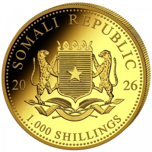 Somalia -  African Wildlife Elefant 2026  - 1 Oz ( Kein Internetverkauf )