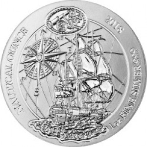 Ruanda - 50 RWF Nautische Unze Endeavour 2018 - 1 Oz Silber  ( kein Internetverkauf ) nur Ladenverkauf