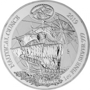 Ruanda - 50 RWF Nautische Unze Victoria 2019 - 1 Oz Silber  ( kein Internetverkauf ) nur Ladenverkauf