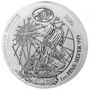 Ruanda - 50 RWF Nautische Unze Mayflower 2020 - 1 Oz Silber  ( kein Internetverkauf ) nur Ladenverkauf