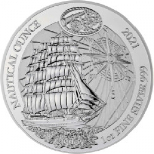 Ruanda - 50 RWF Nautische Unze Sedov 2021 - 1 Oz Silber  ( kein Internetverkauf ) nur Ladenverkauf