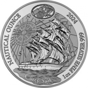 Ruanda - 50 RWF Nautische Unze Cutty Sark 2024 - 1 Oz Silber  ( kein Internetverkauf ) nur Ladenverkauf