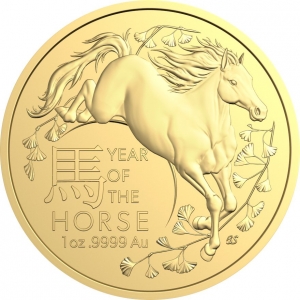 Australien - Lunar Ram Pferd 2026 - 1 Oz Gold ( Kein Internetverkauf - nur Ladenverkauf )