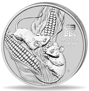 1 Unze Silber Jahr der Maus " Lunar III " 2020  ( kein Internetverkauf ) nur Ladenverkauf