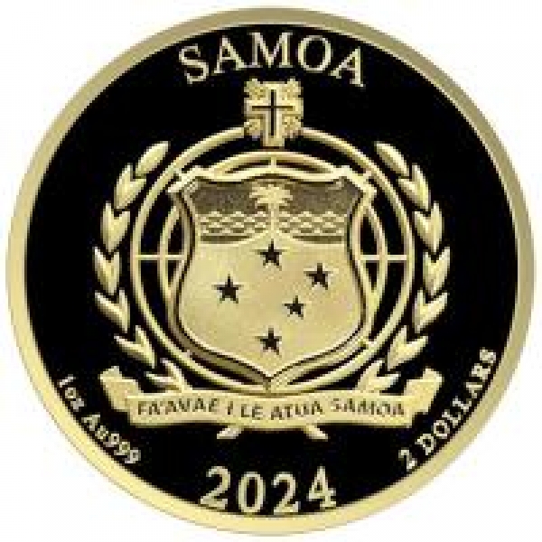 Samoa - 2 Dollar Golden Eagle (2.Ausgabe) 2024 - 1 Oz Gold ( Kein Internetverkauf )