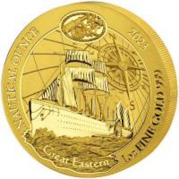 Ruanda - 100 RWF Nautische Unze Great Eastern 2023- 1 Oz Gold ( Kein Internetverkauf ) " AUSVERKAUFT "