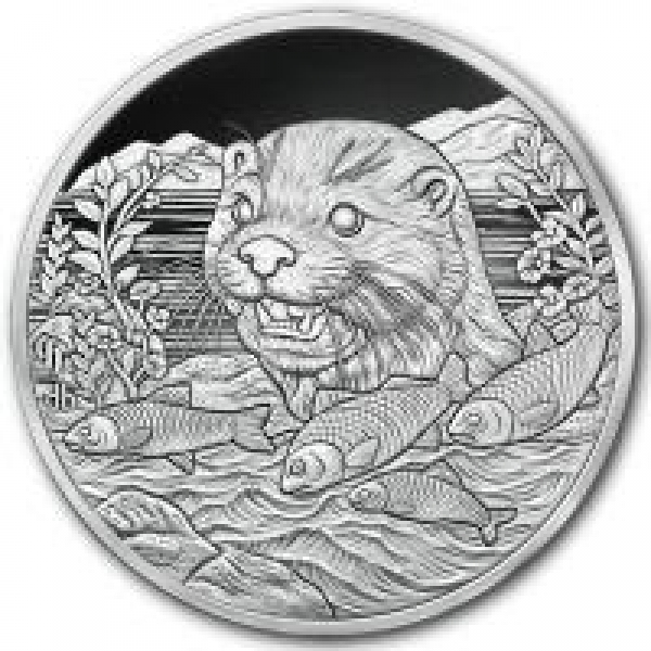 Kamerun -  1000 CFA Francs Otter 2024 - 1Oz Silber ( kein Internetverkauf ) nur Ladenverkauf