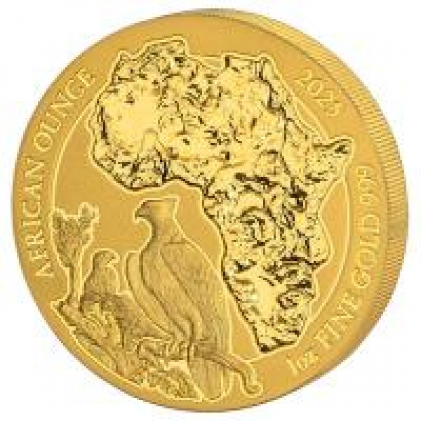 Ruanda - African Ounce Kampfadler 2025 - 1 Oz Gold ( Kein Internetverkauf )