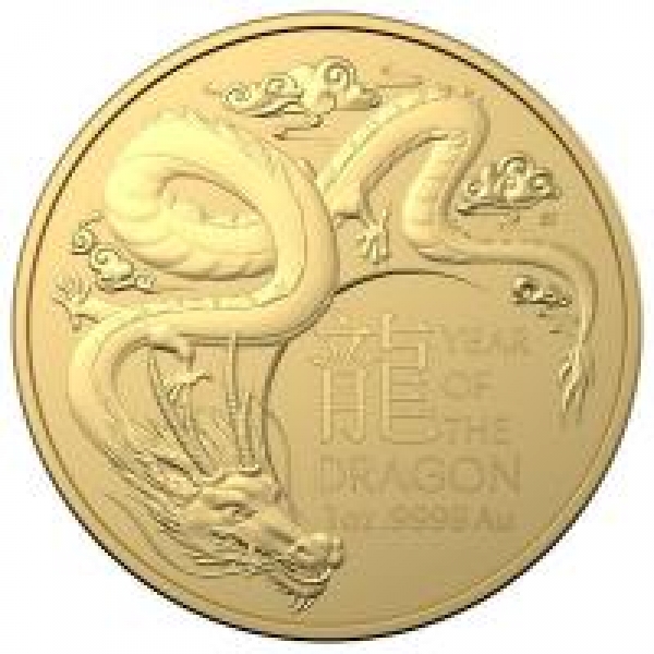 Australien - 100 AUD RAM Lunar Jahr des Drachen 2024 - 1 Oz Gold ( kein Internetverkauf ) nur Ladenverkauf