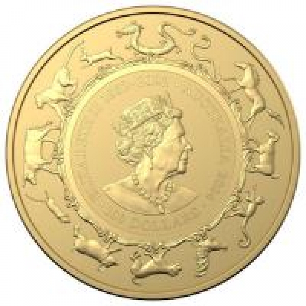 Australien - 100 AUD RAM Lunar Jahr des Drachen 2024 - 1 Oz Gold ( kein Internetverkauf ) nur Ladenverkauf
