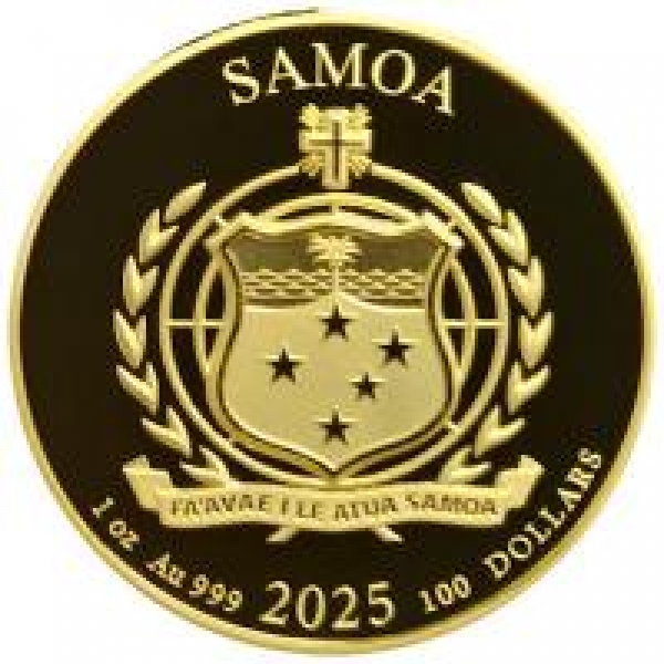 Samoa - 2 Dollar Golden Eagle (3.Ausgabe) 2025 - 1 Oz Gold ( kein Internetverkauf ) nur Ladenverkauf