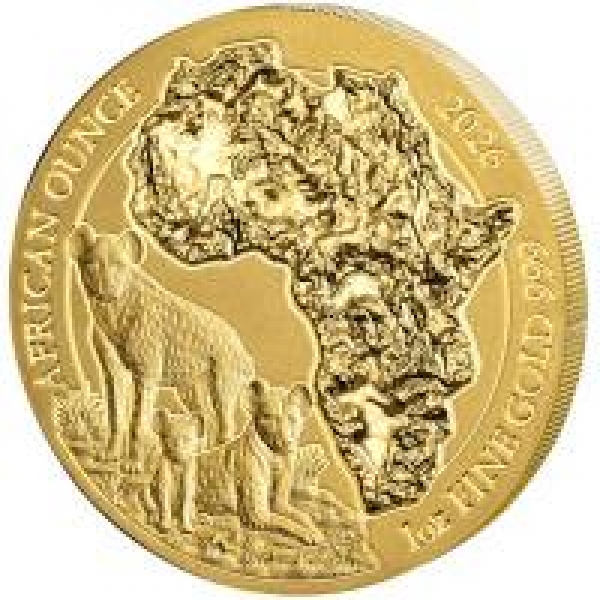 Ruanda - Tüpfelhyäne 2026 - 1 Oz Gold ( Kein Internetverkauf -  nur Ladenverkauf)  bitte aktuellen Preis erfragen !!!