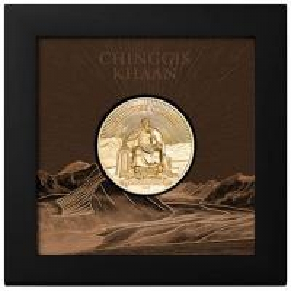 Mongolei – 25000 Togrog – Chinggis Khaan 1oz Gold 2026  ( bitte aktuellen Preis erfragen !!! ) Kein Internetverkauf -nur Ladenverkauf !!!!