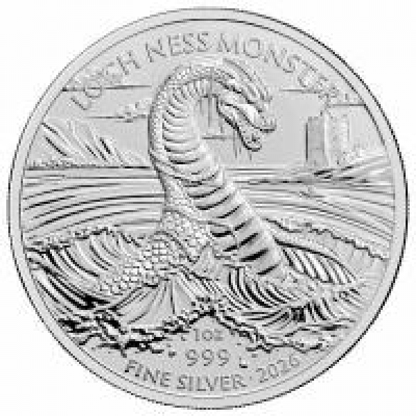 Großbritannien - 2 GBP Loch Ness Monster 2026 - 1 Oz Silber  ( Kein Internetverkauf -  nur Ladenverkauf)