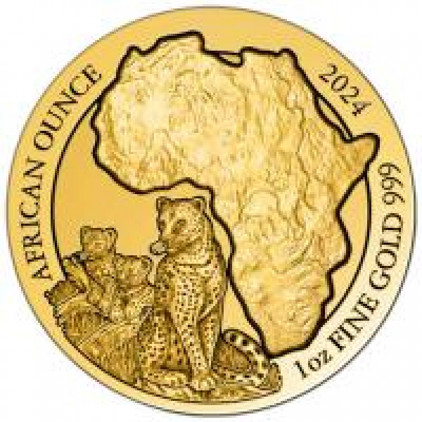 Ruanda - 100 RWF African Ounce Leopard 2024 - 1 Oz Gold ( Kein Internetverkauf )