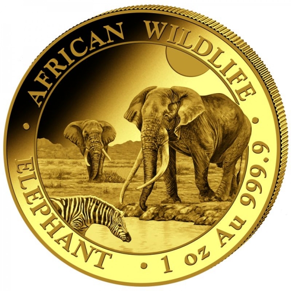 Somalia -  African Wildlife Elefant 2026  - 1 Oz ( Kein Internetverkauf )