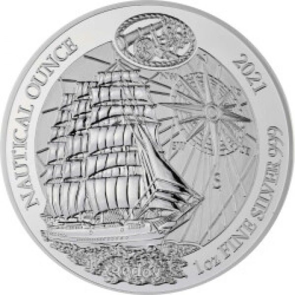 Ruanda - 50 RWF Nautische Unze Sedov 2021 - 1 Oz Silber  ( kein Internetverkauf ) nur Ladenverkauf