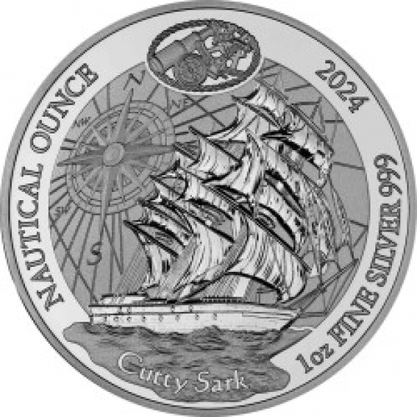Ruanda - 50 RWF Nautische Unze Cutty Sark 2024 - 1 Oz Silber  ( kein Internetverkauf ) nur Ladenverkauf