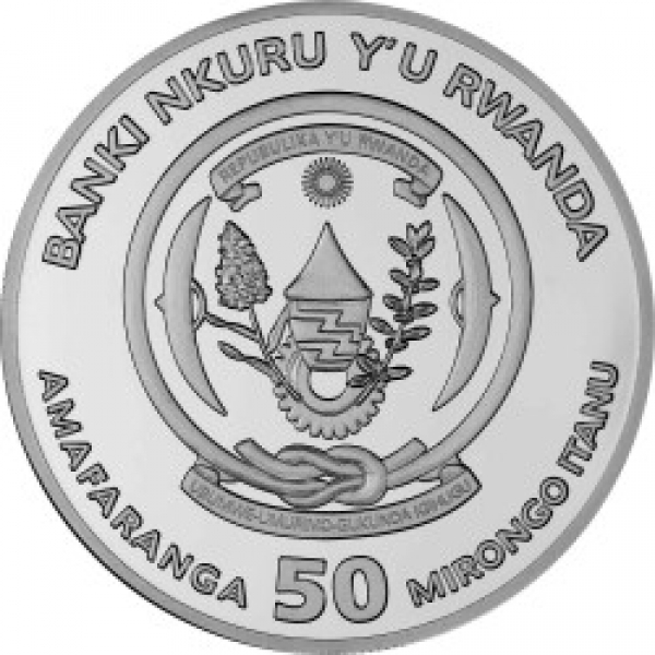 Ruanda - 50 RWF Nautische Unze Cutty Sark 2024 - 1 Oz Silber  ( kein Internetverkauf ) nur Ladenverkauf