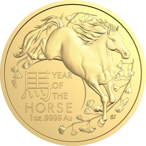 Australien - Lunar Ram Pferd 2026 - 1 Oz Gold ( Kein Internetverkauf - nur Ladenverkauf )
