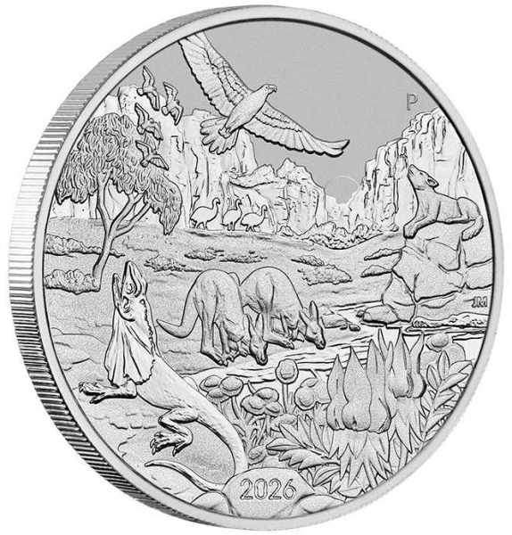 Australien 1 $ The Outback - Wonders of Australia 1 Oz Platin   ( Kein Internetverkauf - nur Ladenverkauf )  bitte aktuellen Preis